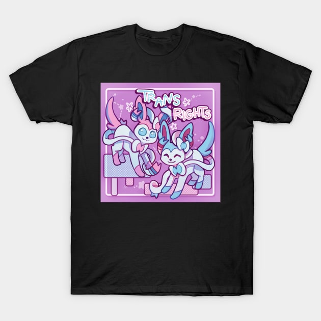 Trans Rights Sylveon! T-Shirt by lillastarr